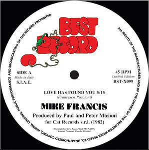 You added <b><u>Mike Francis | Love Has Found You / Nightime Lady</u></b> to your cart.