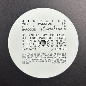 You added <b><u>Jimpster | The Passion EP (Inc Atjazz Rmx)</u></b> to your cart.