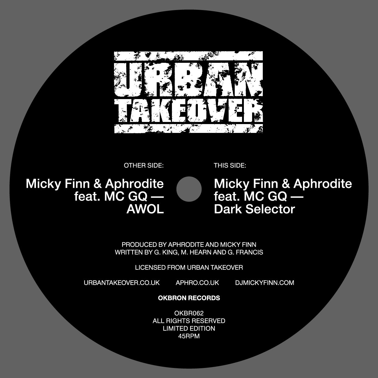 Micky Finn & Aphrodite feat. MC GQ | AWOL / Dark Selector