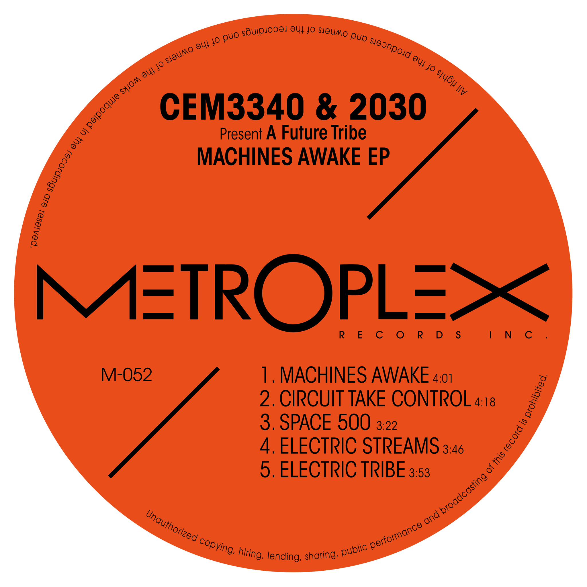 CEM3340 & 2030 present A Future Tribe | Machines Awake EP