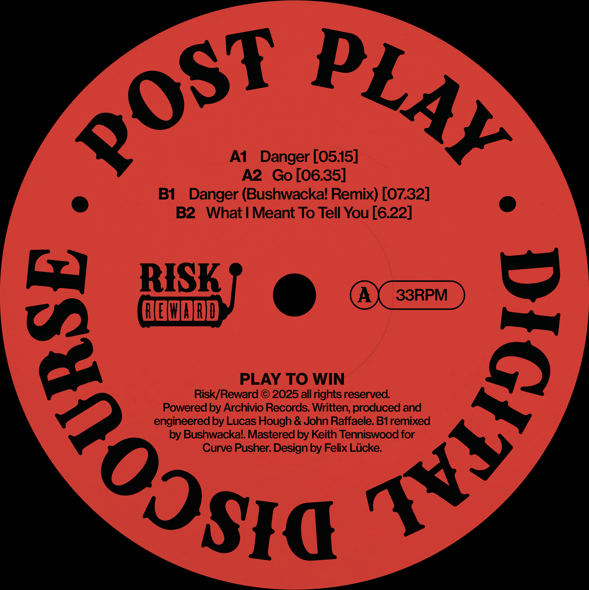 Post Play | Digital Discourse (Inc Bushwacka! RMX)