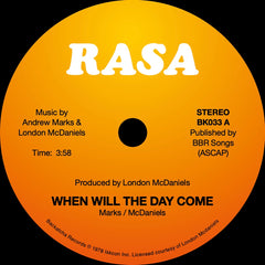 Rasa | When Will The Day Come / Within The Sound