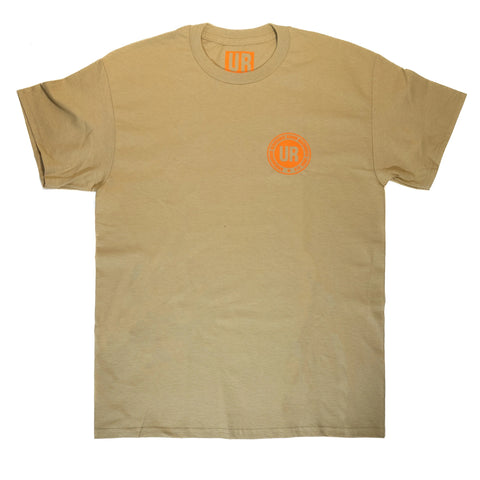 Underground Resistance | Worker Tee Shirts Tan & Orange - Various Sizes