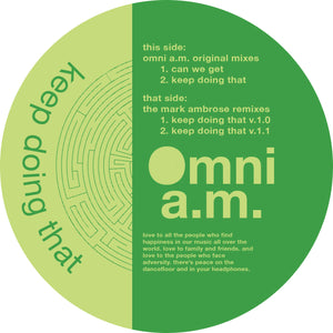 You added <b><u>Omni A.M. | Keep Doing That (Incl. Mark Ambrose Remixes)</u></b> to your cart.