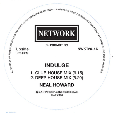 Neal Howard |  Indulge / To Be Or Not To Be (Black vinyl)