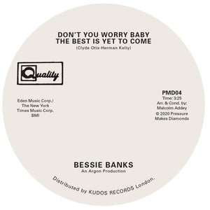 You added <b><u>Bessie Banks | Don't You Worry Baby The Best Is Yet To Come / Try To Leave Me If You Can</u></b> to your cart.