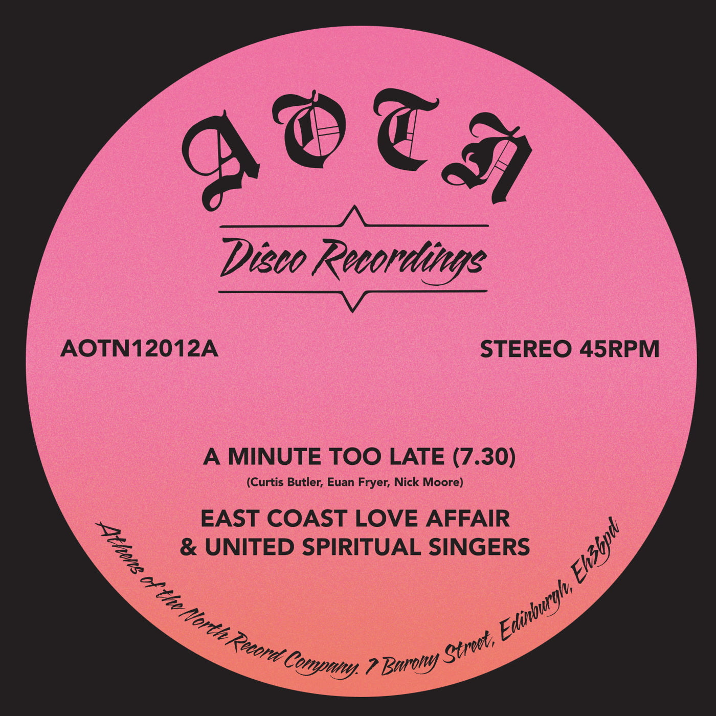 East Coast Love Affair & United Spiritual Singers | A Minute Too Late