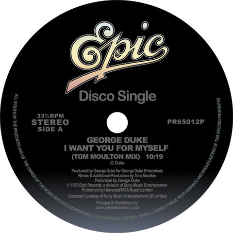 George Duke | I Want You For Myself (Tom Moulton Mix) / Brazilian Love Affair