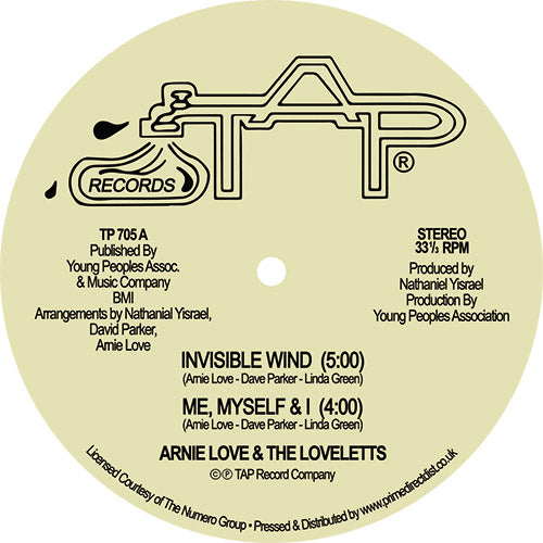 Arnie Love & The Loveletts | Invisible Wind / Me, Myself & I / We Had Enough - RSD2021