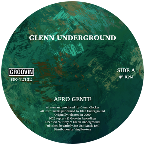 Glenn Underground | Afro Gente – vinylunderground.co.uk